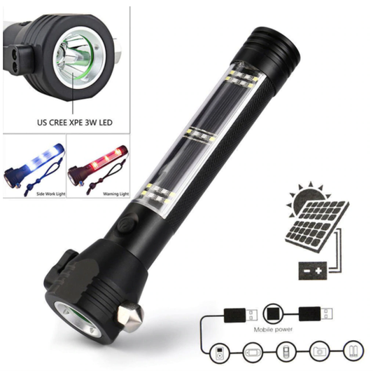 Solar Power Led Flashlight