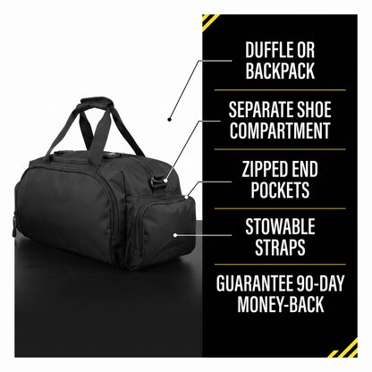 Hybrid duffle bag specification card