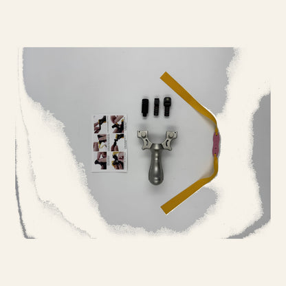Laser Slingshot with bands, clamps and instructions