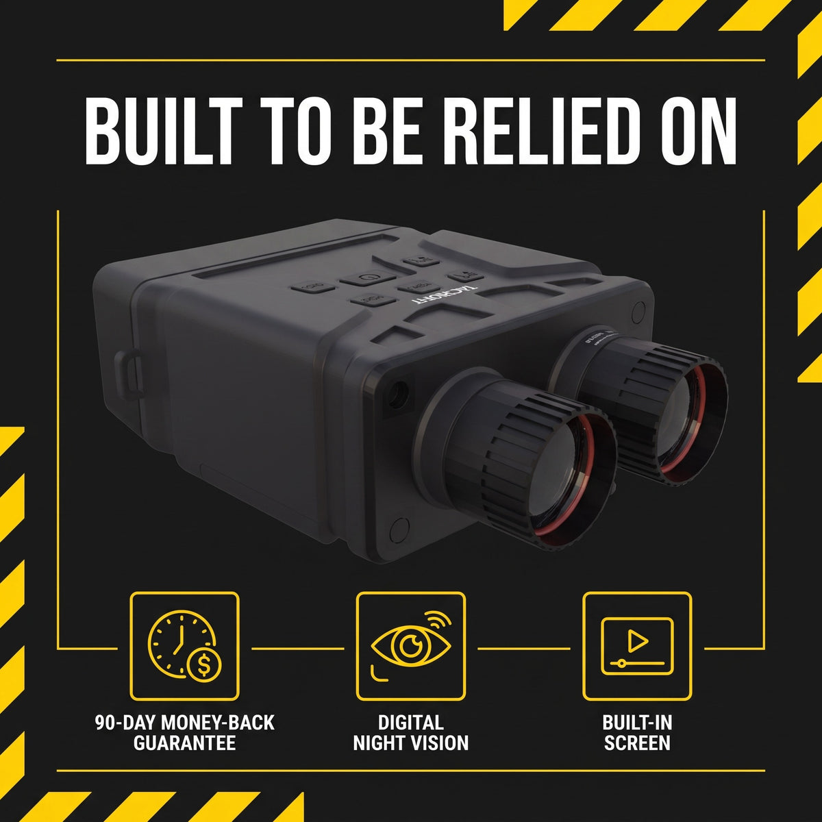 Night vision binoculars guarantee and key features