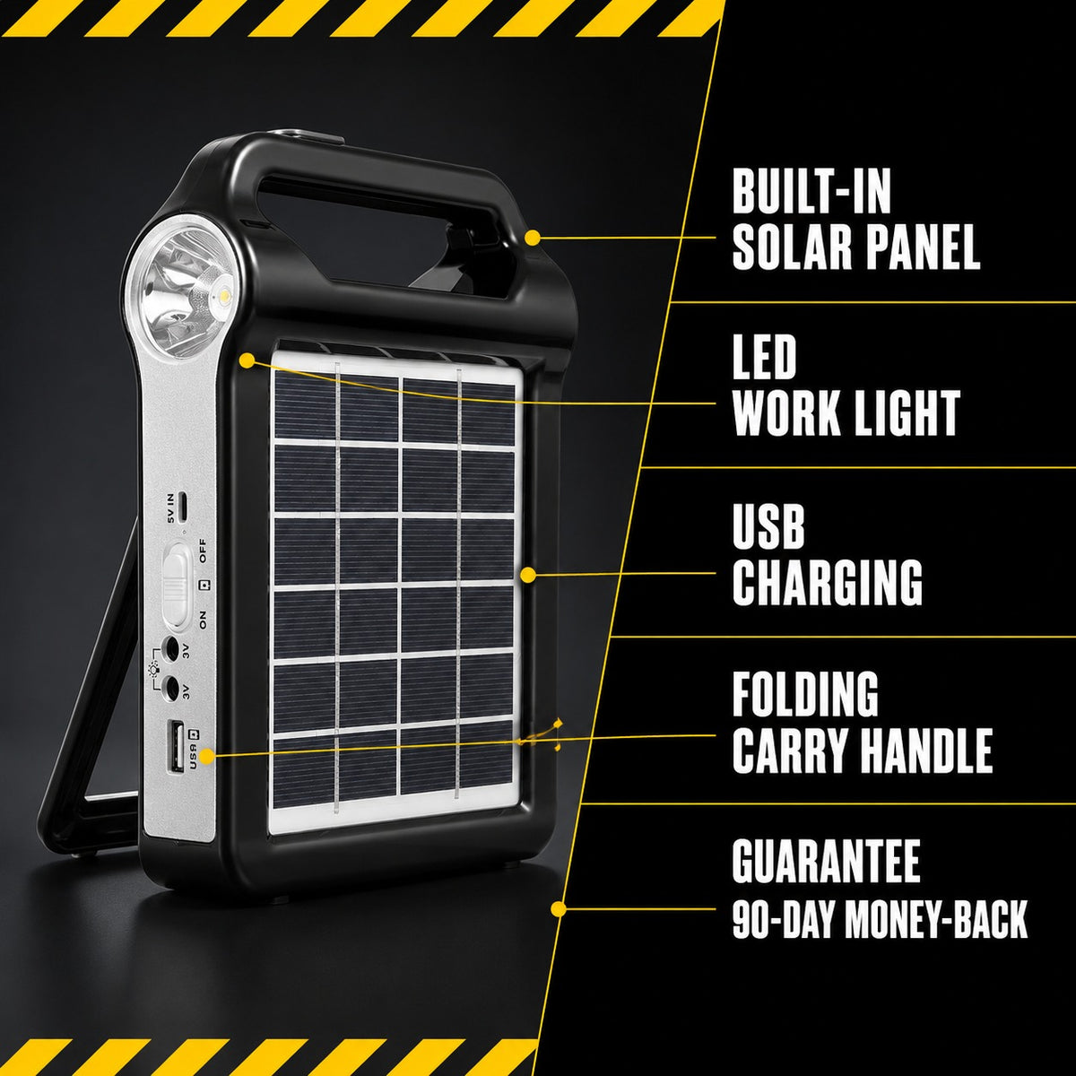 Portable solar power station specification callouts