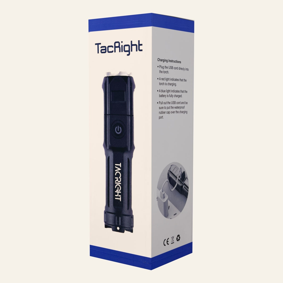 Tacright USB Flashlight retail box