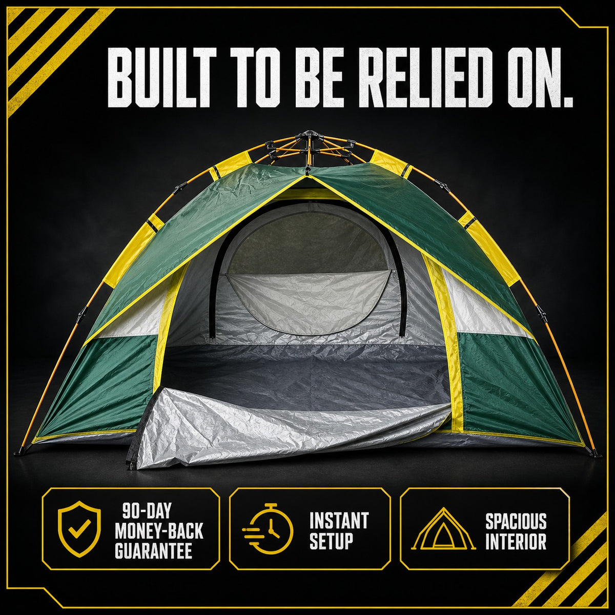 Quick Popup Tent guarantee and key features