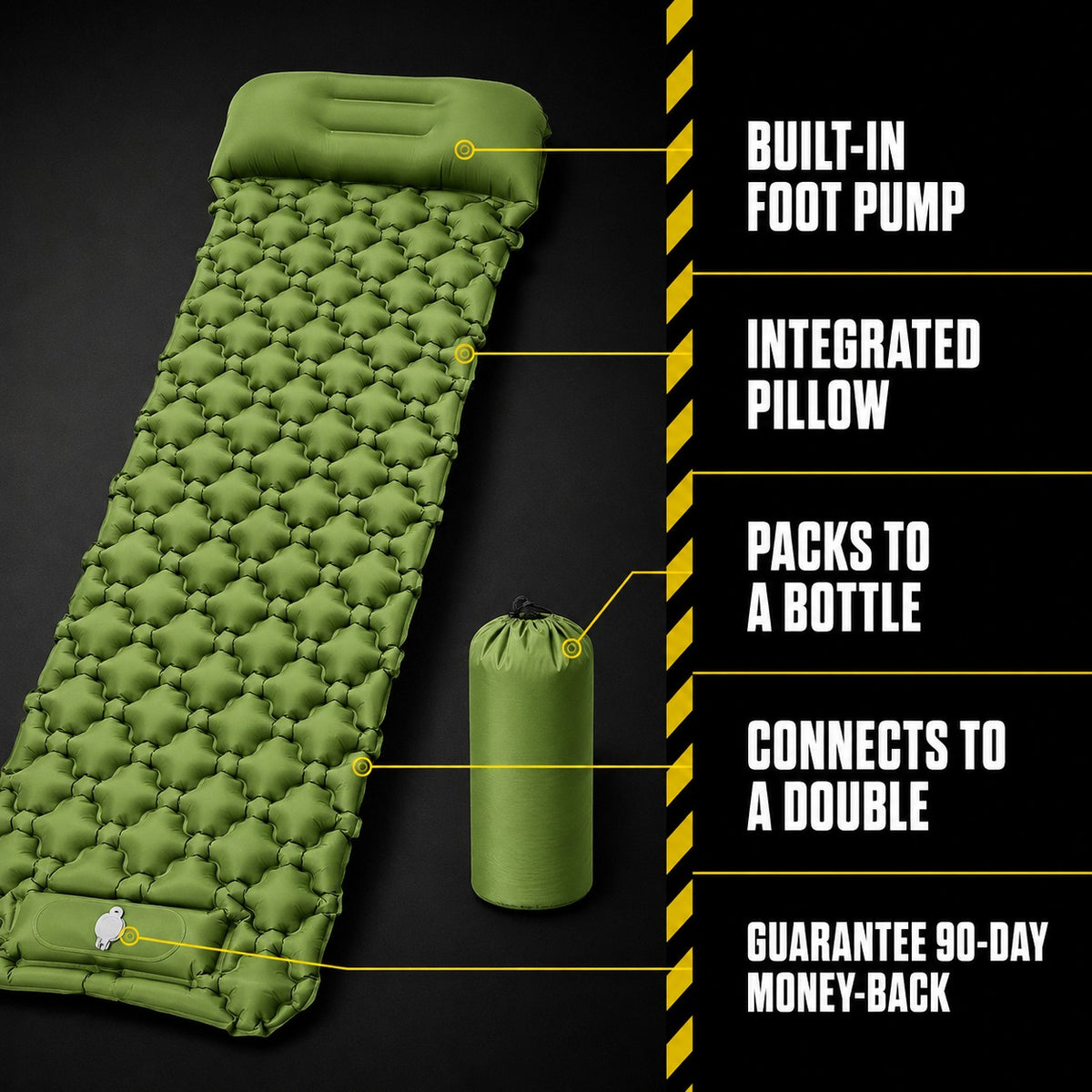 Survival Mattress specification callouts