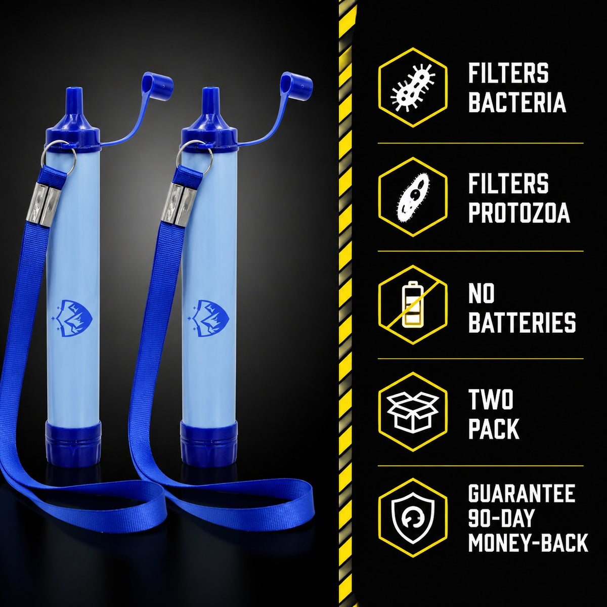 Water Filter Straw specification card