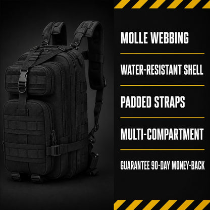 Tactical backpack specification card